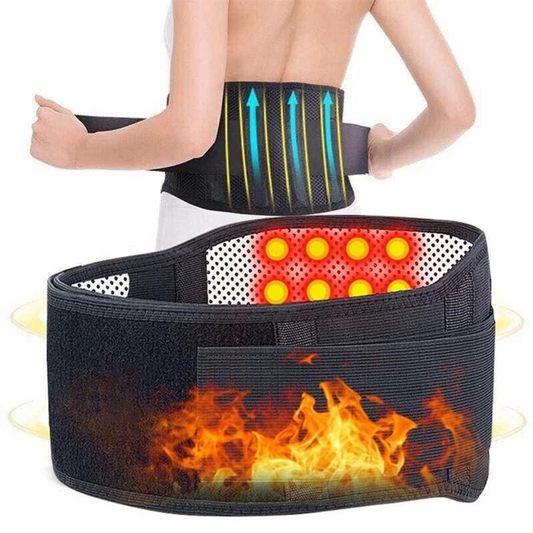 Ceinture de soutien dorsal auto-chauffante réglable à thérapie magnétique