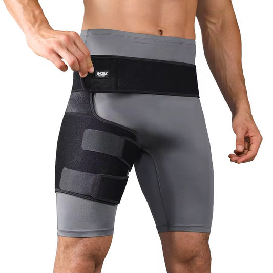 Attelle de Hanche et de l’Aine Ajustable à Compression – Soutien et Soulagement Articulaire
