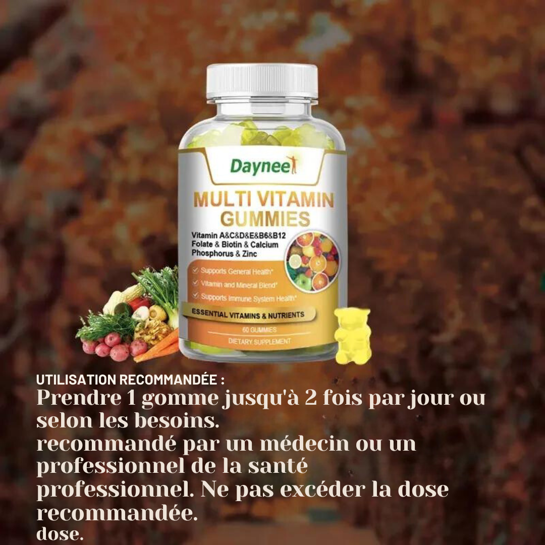 Complément alimentaire : Capsules de multivitamines naturelles diététiques végétaliennes pour stimuler l'immunité