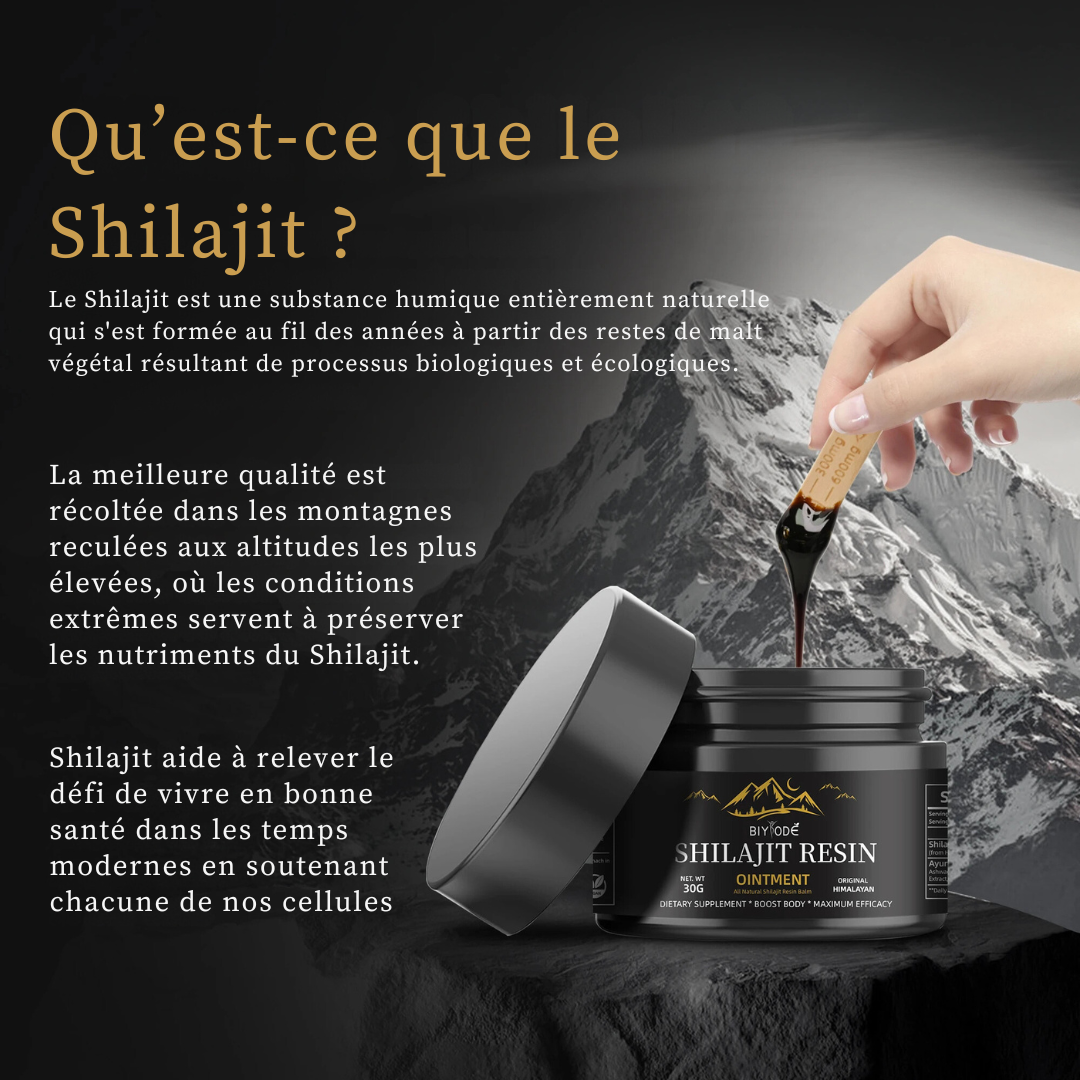 Supplément de Pâte de Crème Shilajit - Shilajit Pure de l'Himalaya