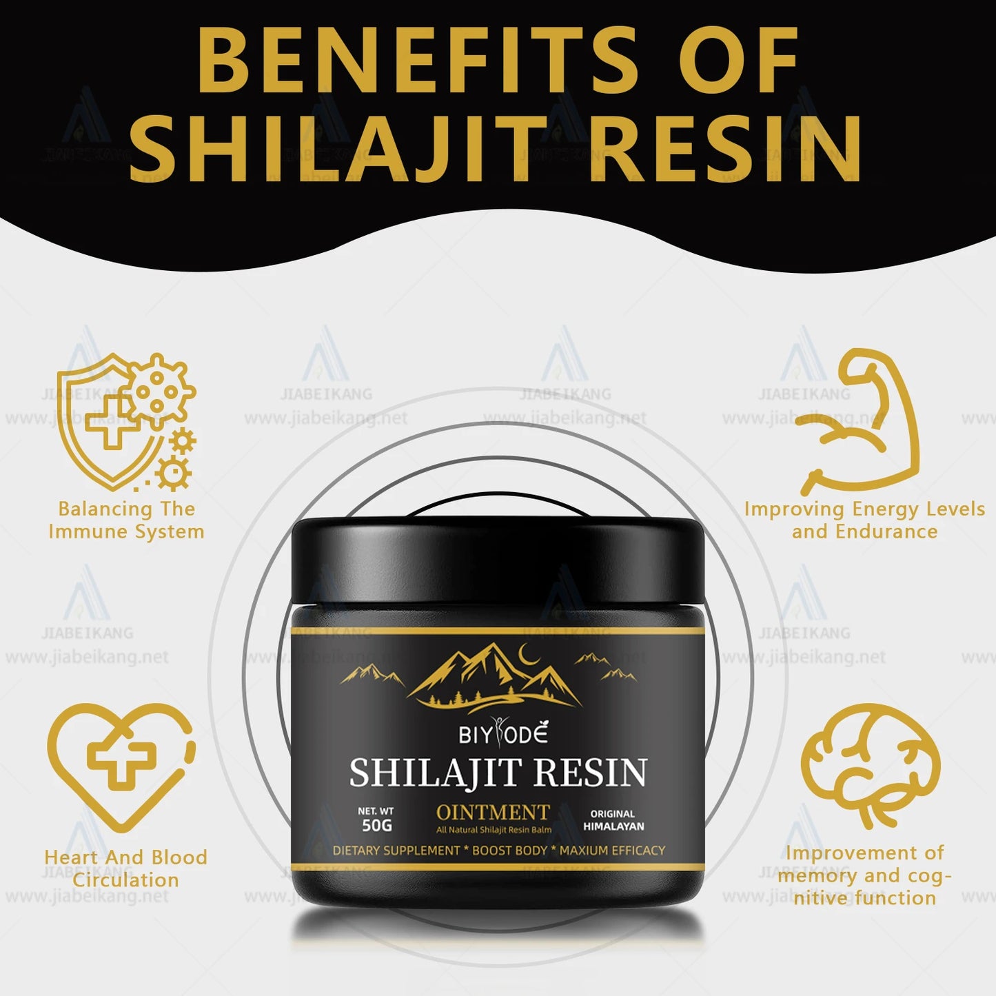 Supplément de Pâte de Crème Shilajit - Shilajit Pure de l'Himalaya