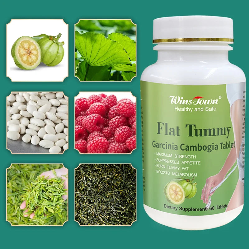 Winstownp Natural MINT Flat Tummy Tablets with Garcinia Cambogia